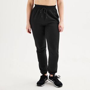 Women's FLX Joggers Size L Black Embrace High-Rise Boyfriend NWT Workout Pants